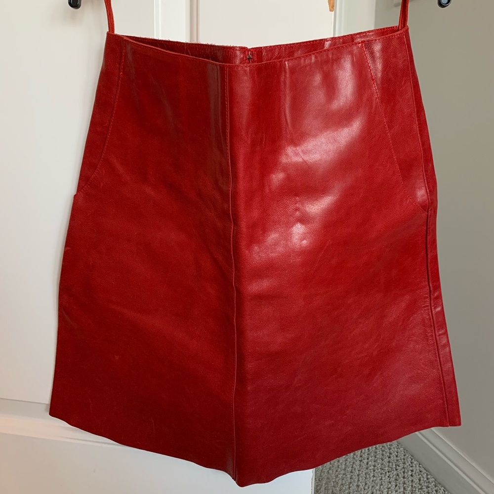 Designer skirt Genuine Leather